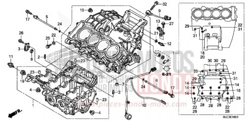 CARTER MOTEUR CBR600RAD de 2013